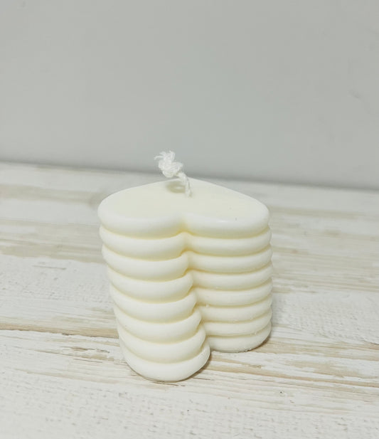 Vela espiral de corazones